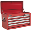 Sealey Superline Pro 6 Drawer Heavy Duty Tool Chest Red