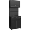 Sealey Superline Pro MSS Cabinet Pegboard Workstation Black