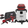 Sealey SV20 20v Cordless 3 Piece Power Tool Kit 2 x 2ah Li-ion Charger Bag