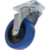 Sealey Swivel Plate Castor Blue Elastic 160mm