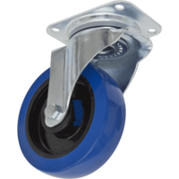 Sealey Swivel Plate Castor Blue Elastic 160mm