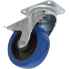 Sealey Swivel Plate Total Lock Castor Blue Elastic 160mm