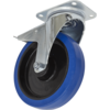 Sealey Swivel Plate Total Lock Castor Blue Elastic 200mm