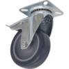 Sealey Swivel Plate Total Lock Castor Grey 75mm