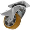 Sealey Swivel Plate Total Lock Castor Polyurethane 125mm