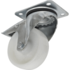 Sealey Swivel Plate Total Lock Castor White Polyamide 100mm