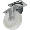 Sealey Swivel Plate Total Lock Castor White Polyamide 125mm