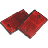 Sealey TB24 Reflex Reflector Red Oblong Pack of 2