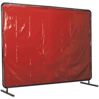 Sealey Workshop Welding Curtain and Frame 2400mm 1750mm