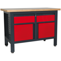 Sealey Workstation with 2 Drawers and 2 Cupboards 1.2m