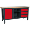 Sealey Workstation with 3 Drawers,  1 Cupboard 1.69m