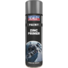 Sealey Zinc Primer Aerosol Spray Paint Grey 500ml