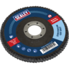 Sealey Zirconium Abrasive Flap Disc 100mm 120g Pack of 1