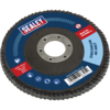 Sealey Zirconium Abrasive Flap Disc 115mm 40g Pack of 1