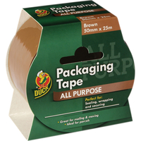 Shure 50mm x 25m Roll Packaging Brown Duck Tape