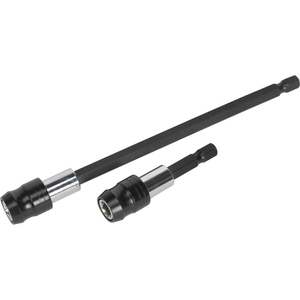 Siegen 2 Piece Quick Chuck Bit Holder Set in 60mm & 150mm Lengths
