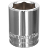 Siegen 3/8" Drive Hexagon WallDrive Socket Metric 3/8" 15mm