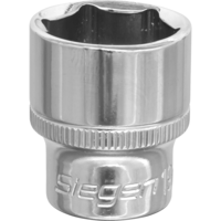 Siegen 3/8" Drive Hexagon WallDrive Socket Metric 3/8" 19mm