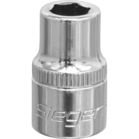 Siegen 3/8" Drive Hexagon WallDrive Socket Metric 3/8" 8mm