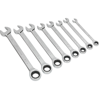 Siegen 8 Piece Ratchet Combination Spanner Set Imperial