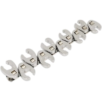 Siegen S0845 10 Piece 3/8 Drive Metric Flare Nut Crows Foot Wrench Set