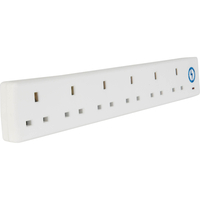 SMJ 6 Socket Surge Protected Extension Lead 240v 2m