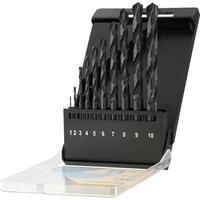 Stanley 10 Piece HSS-R Metal Drill Bit Set