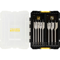 Stanley FatMax Connectable 8 Piece Flat Wood Drill Bit Set
