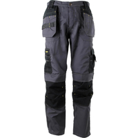 Stanley Huntsville Holster Work Trousers Grey / Black 34" 31"