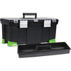 Stanley Plastic Tool Box with Hi-Viz Tapered Stability Feet Black 560mm / 22"