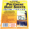 Stanley Poly Dust Sheets 3.6 X 3.6m Pack of 3