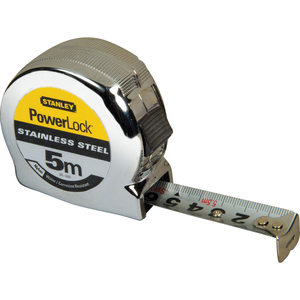 Stanley Powerlock Stainless Steel 5m Tape Measure Metric Only