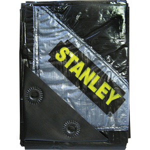 Stanley Premier Black Tarpaulin 1.9m 2.9m