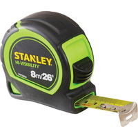 Stanley Tylon Hi-Viz Pocket Tape Measure Imperial & Metric 26ft / 8m 25mm