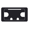 Trend Cable Tidy Insert 105X55 Black 3 Of (Cable Tidy / Inserts)