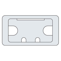 Trend Cable Tidy Insert 105X55 Grey 3 Off (Cable Tidy / Inserts)