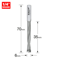Trend CRAFTPRO Router Dowel Drill 6mm 35mm 1/4"