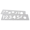 Trend Number Uppercase Template Set