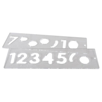 Trend Number Uppercase Template Set