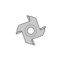 Trend Slotter 4mm Kerf x 40 Dia 1/4 Bore (Tct Router Cutter Range / Slotters)