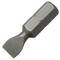 Trend Snappy Slotted Screwdriver Bits 8mm 25mm Pack of 3