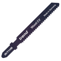 Trend T119B Jigsaw Blade Straight Cut Wood and Plastics Pack of 5