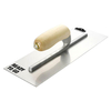 Tyzack Stainless Steel Ready to Go Finishing Trowel with Wooden Handle 14" x 4-5/8"
