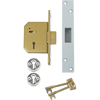 Union 3G115 67mm C Series 5 Lever Deadlock Satin Chrome