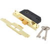 Union Locks 2242 2 Lever Mortice Rebated Sash Lock Electro Brass 78.5mm / 3"