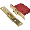 Union Strongbolt 5 Lever Mortice Deadlock Polished Brass 79mm