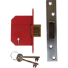 Union Strongbolt 5 Lever Mortice Deadlock Satin Chrome 79.5mm