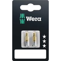 Wera 851/1 TiN SB Phillips Screwdriver Bits PH2 25mm Pack of 2