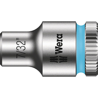 Wera 8790 HMA Zyklop 1/4" Drive Hexagon Socket Imperial 1/4" 7/32"