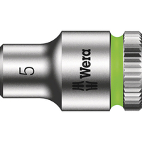 Wera 8790 HMA Zyklop 1/4" Drive Hexagon Socket Metric 1/4" 5mm